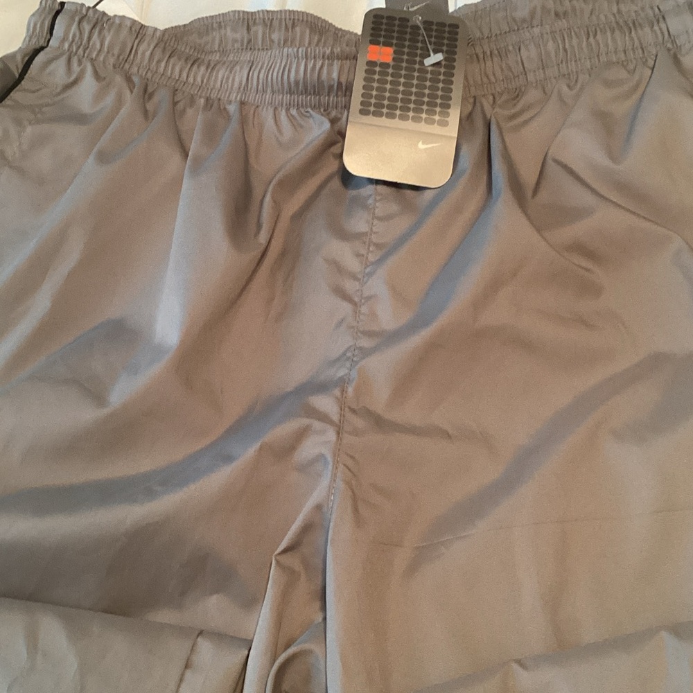 Nike Light Gray Athletic Pants with Elastic Waist